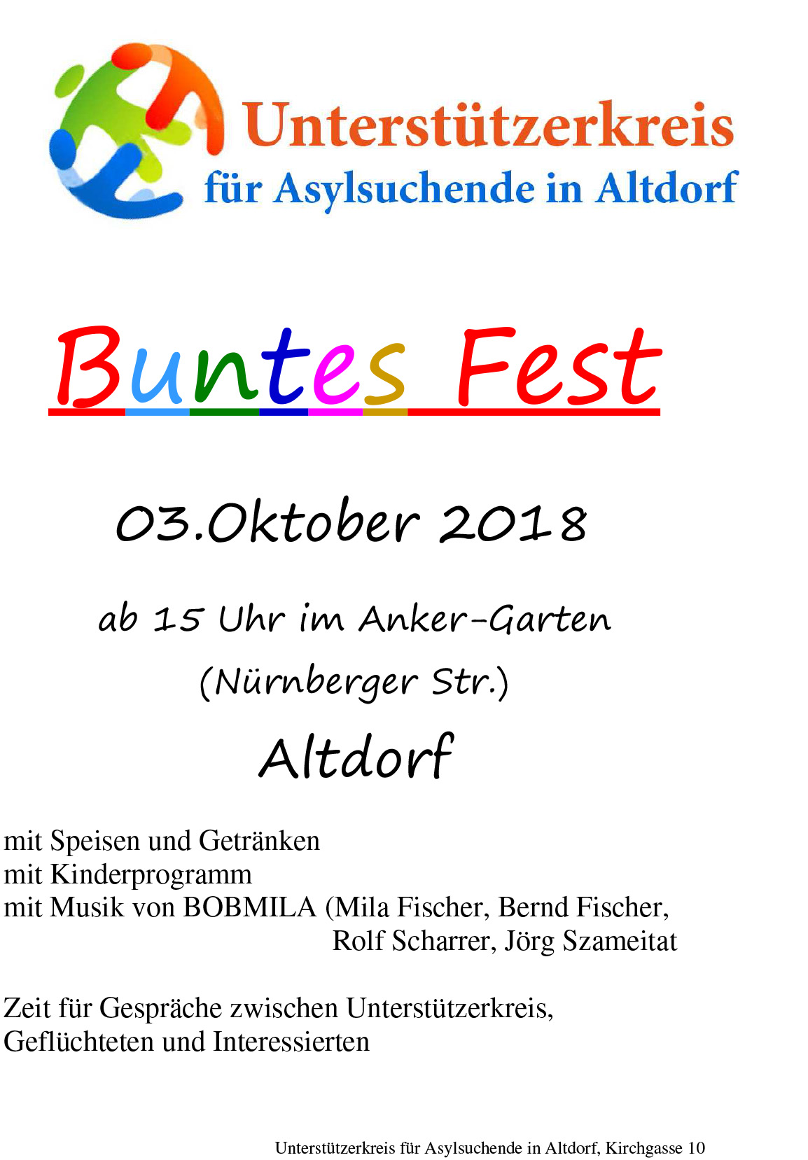Buntes Fest Plakat